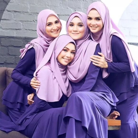 Muslim Turban Chiffon Solid Color headscarf hijab - Picture 1 of 2